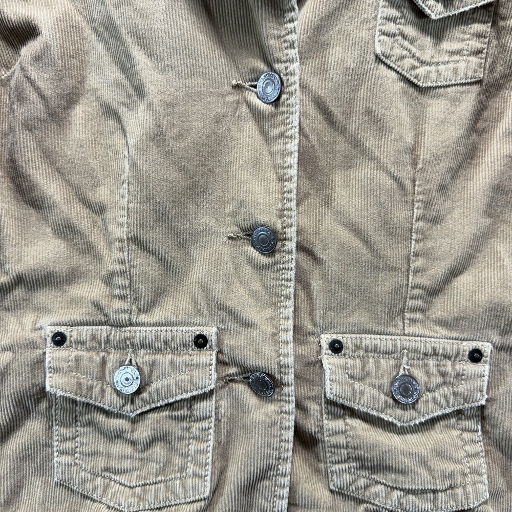 Corduroy Jacket Banana Republic Women's 8 Khaki Brown Cowboy - Picture 7 of 13